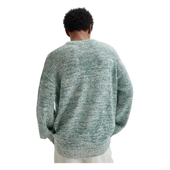 BDG Urban Outfitters Clark Crewneck Sweater Heather Green White M - Picture 2 of 9